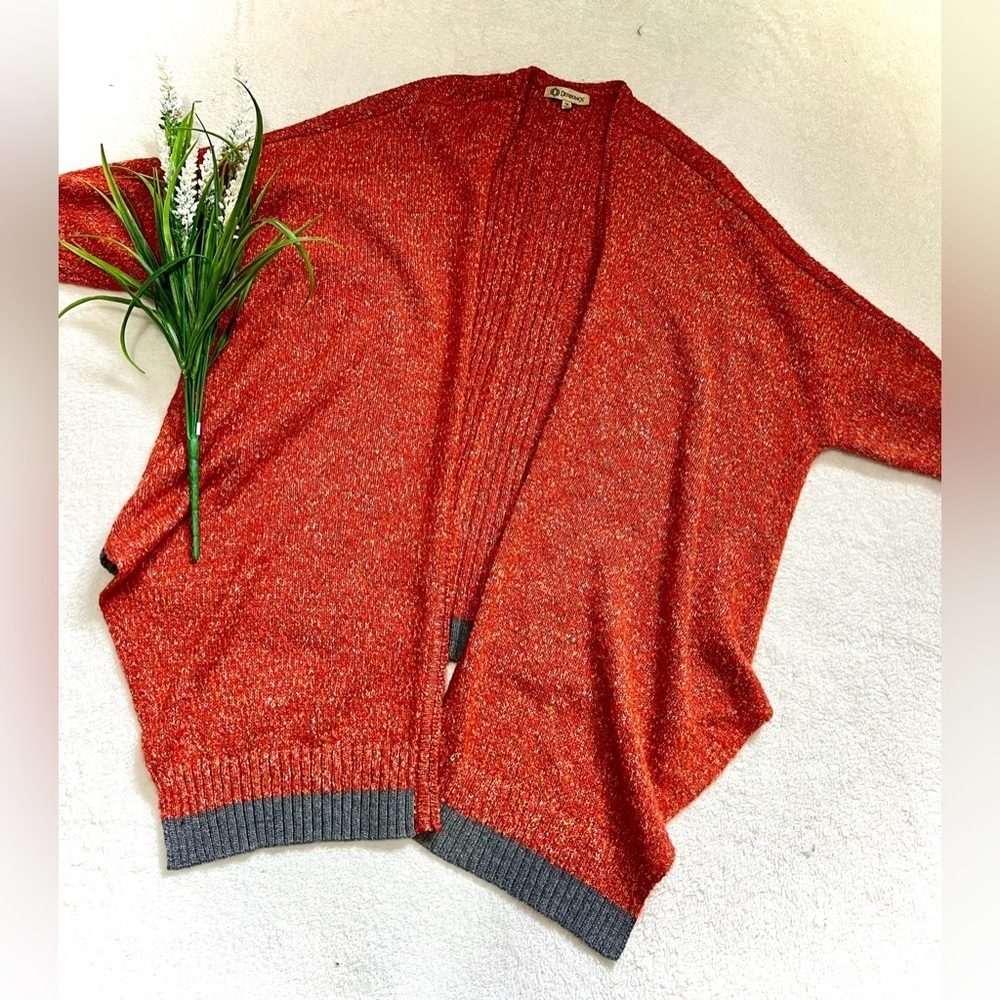 Democracy Rust Dolman Cocoon Cardigan Sweater - Medium